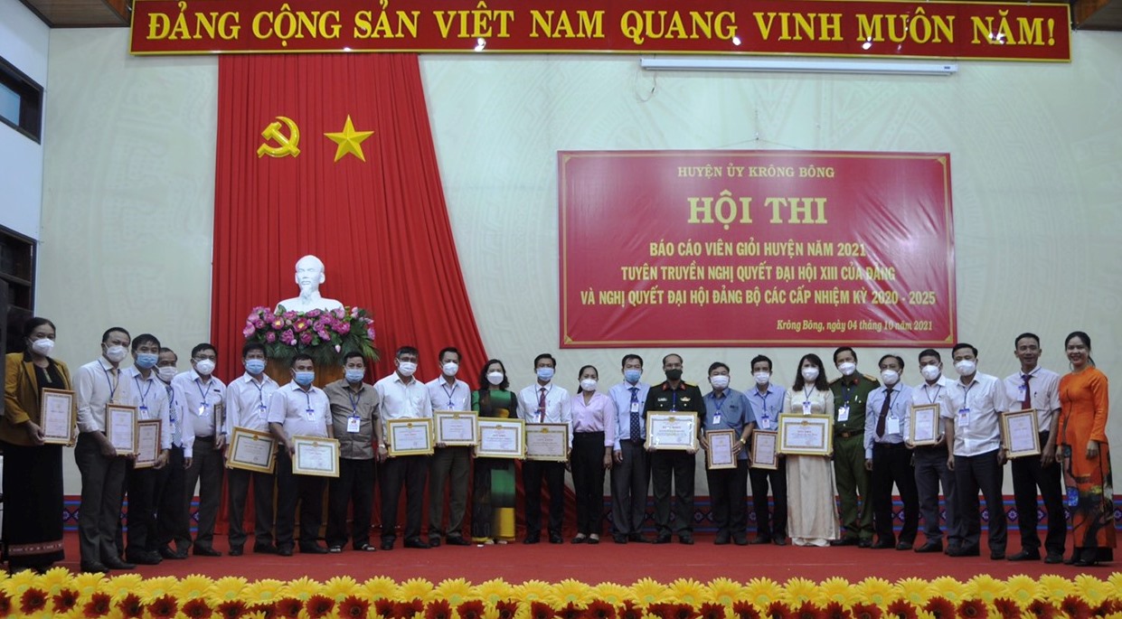 Krông Bông tổ chức Hội thi Báo cáo viên giỏi năm 2021