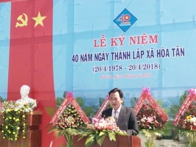 XÃ HÒA TÂN KỶ NIỆM 40 NĂM THÀNH LẬP XÃ