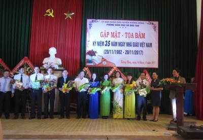 Phòng Giáo dục và Đào tạo huyện Krông Bông tổ chức gặp mặt - tọa đàm kỷ niệm 35 năm ngày Nhà giáo Việt Nam