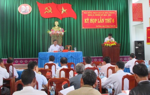 Kỳ họp thứ 6 HĐND xã Hòa Phong khóa X (nhiệm kỳ 2016 - 2021)