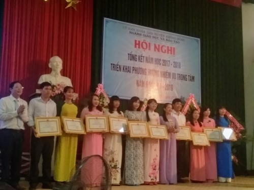 Hội nghị tổng kết năm học 2017-2018, triển khai phương hướng, nhiệm vụ năm học 2018-2019