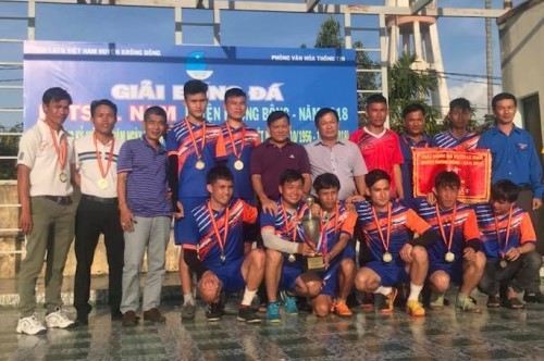 Huyện Krông Bông tổ chức giải bóng đá  Futsal nam năm 2018.