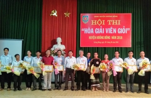 Huyện Krông Bông : Tổ Chức Hội Thi “Hòa Giải Viên Giỏi” Năm 2018