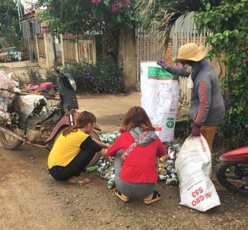 Hiệu quả mô hình “Thực hành tiết kiệm từ nguồn phân loại rác thải tái chế tại hộ gia đình”.