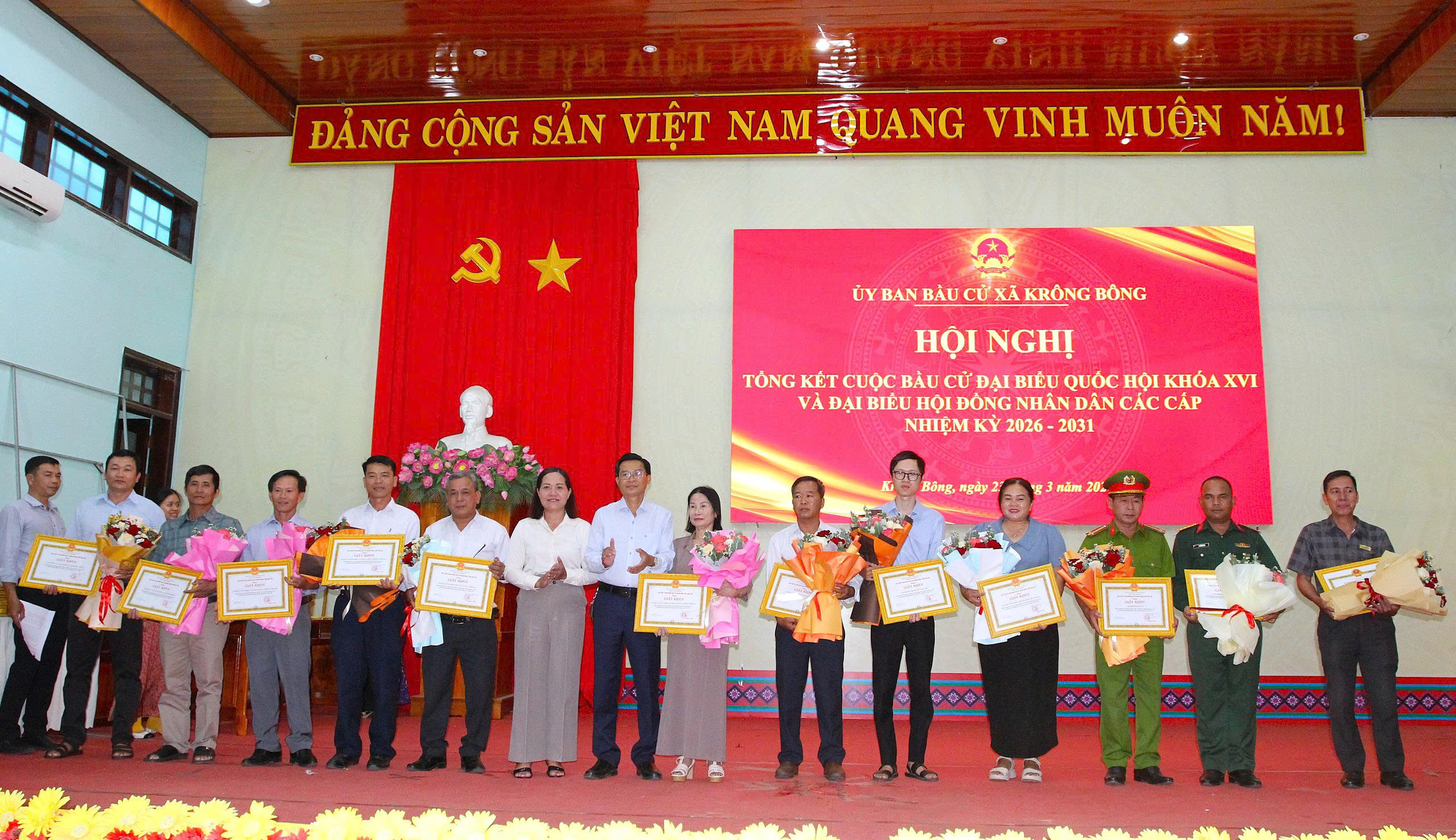 Krông Bông tổng kết thành công cuộc bầu cử Đại biểu Quốc hội khóa XVI và HĐND các cấp nhiệm kỳ 2026–2031