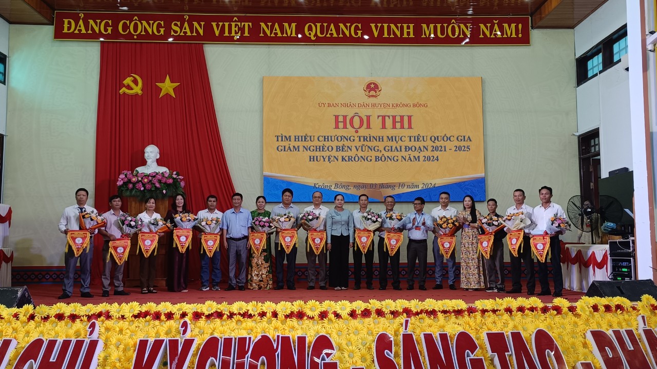 Hội thi “Tìm hiểu Chương trình mục tiêu quốc gia giảm nghèo bền vững, giai đoạn 2021 - 2025” huyện Krông Bông năm 2024