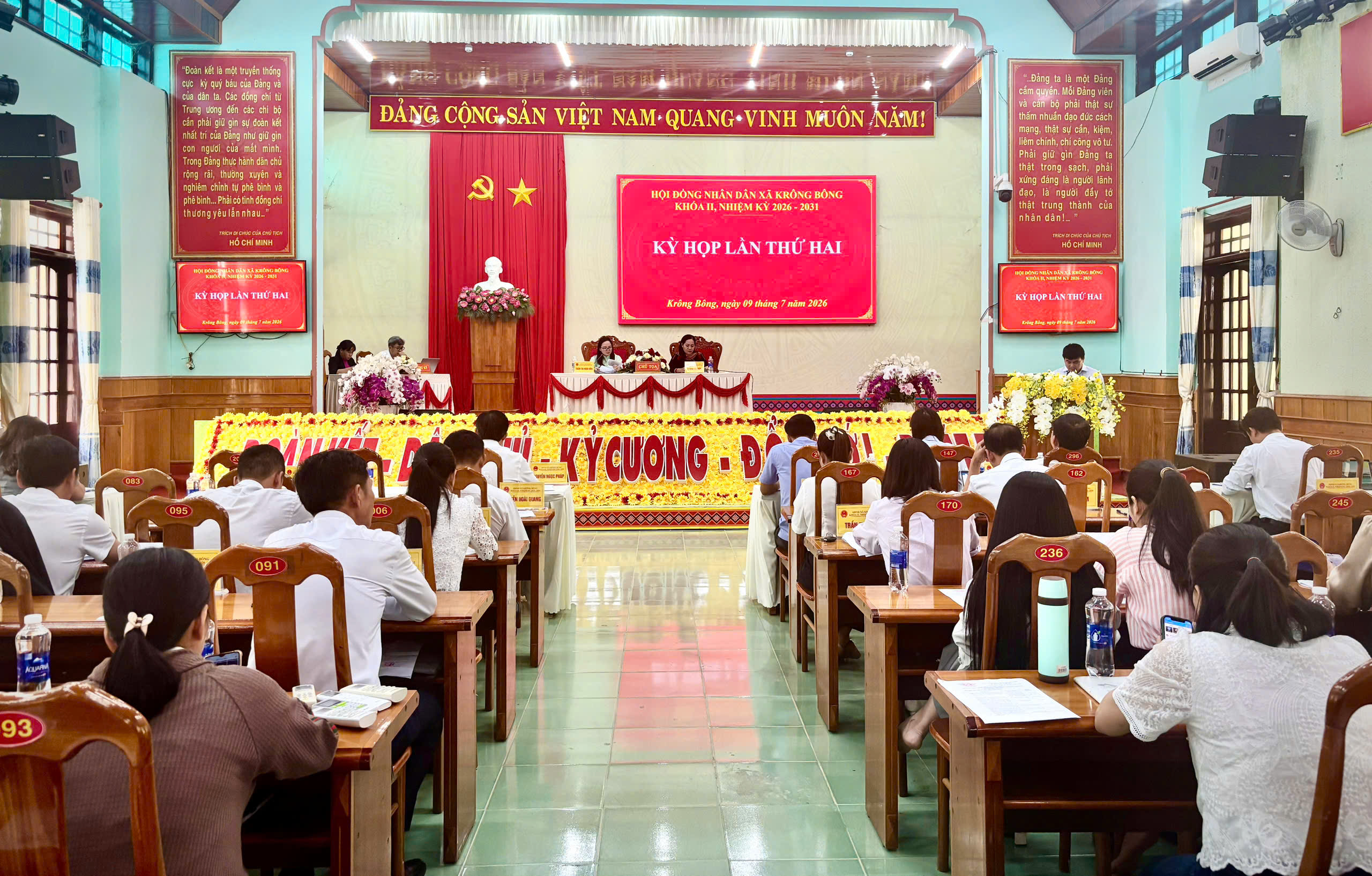 HĐND xã Krông Bông khóa II tổ chức thành công Kỳ họp thứ Hai (kỳ họp thường lệ giữa năm 2026)